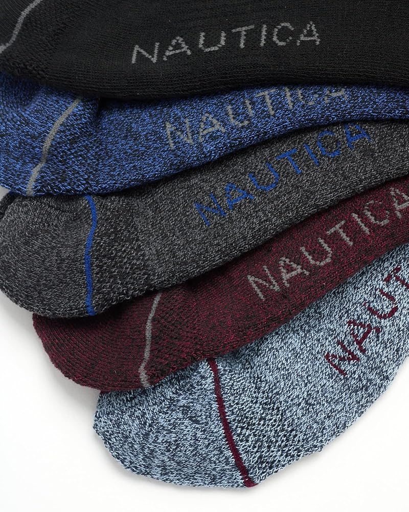 DESTINATION『US Natural Socks6'0-6'4』NAVY Nautica Mens Quarter Socks - 12 Pack Comfort Stretch